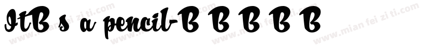 It’s a pencil字体转换